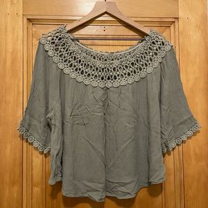 Boho Over the Shoulder Top, Earl Jean